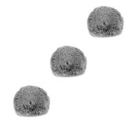 Abaodam 3 Pz Copertura Anti-pop in Grano Protezione Del Microfono Coperture Per Microfono Cuffia Antivento Pelosa Per Microfono Manicotto Del Parabrezza Pelliccia Ecologica