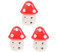 Abaodam 3 Pz ocarina mini funghi strumento musicale bambini giocattoli per bambini strumento giocattolo per ocarine Strumento giocattolo ceramica rosso