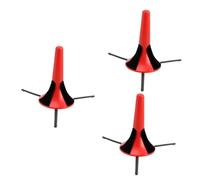 Abaodam 3 Pz piccolo stand supporto per oboe staffa per clarinetto porta oboe porta clarinetto staffa pieghevole supporto per clarinetto portatile rastrelliera per flauto Metallo rosso