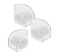 Abaodam 3 Scatole Espositive Trasparenti per Orologi in Plastica con Coperchio Organizer Singolo Compatto per Orologi e Braccialetti Contenitore Salvaspazio e Sicuro per Viaggi e Uso