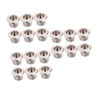 Abaodam 3 Set Aggiorna La Tua Chitarra Set Di Piroli Per Accordatura Per Chitarra in Argento 8 Mm Od 6 Mm Id Boccole Di Conversione Per Accordatore Per Macchina 6 Pezzi*3