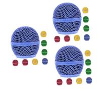 Abaodam 3 Set Di Griglie in Rete Per Microfono Per Griglia Di Ricambio Per Microfoni Senza Fili Accessori in Metallo 8 Pezzi*3