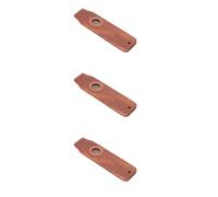 Abaodam 3 Set Kazoo strumento musicale ukelele Strumento a fiato flauto da naso professionali strumento orff strumenti musicali facili da imparare per principianti Mogano