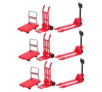Abaodam 3 Set Miniature Construction Forklift Toy Micro Scene Models For Learning And Diy Projects Realistic Design Strong Build For Birthday And Decorations