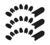 Abaodam 3 Set Supporto per Pollice Comodo Ammortizzatore per Dita in Silicone Nero per Sassofono Alto e Soprano per Ensemble e Insegnamento