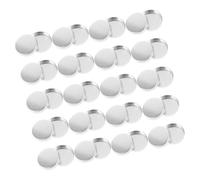 Abaodam 30 Pezzi Cialde Vuote per Ombretti e Fard, Vaschette Rotonde in Alluminio 20mm Leggere e Compatte, Palette Trucco Portatile per Ragazze e Donne, Accessori Cosmetici per Viaggi