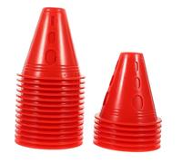 Abaodam 30 Pezzi Coni Allenamento Pattinaggio con Antivento Coni Colorati per Esercizi Agilità Ostacoli e Percorsi Sportivi Indoor e Outdoor Leggeri e Compatti per Allenamento Calcio e