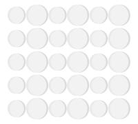 Abaodam 30 Pezzi Gommini Adesivi Trasparenti in Gomma per Mobili e Piani in Vetro, Protezione Antiscivolo Facile da Spostare, per Armadi e Tavoli
