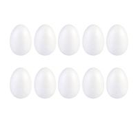 Abaodam 34 Pezzi Uovo di Schiuma Fai da Te, 8cm, Decorazione Pasquale | Bianco, per Progetti Creativi di Pasqua e Halloween, Stimola L'immaginazione, Adatto