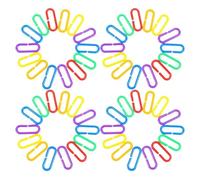 Abaodam 360 Pezzi Catena Geometrica Accessori per Petauri dello Zucchero Giocattoli per La Motricità Fine Accessori per Gabbia di Petauro dello Zucchero Giochi Motori Fini Plastica