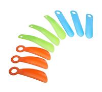 Abaodam 3pezzi Assortiti Plastica Shoehorn Strumenti Pratici Per Indossare Le Scarpe Design Ergonomico Ottimo Per Famiglie e Anziani Colori Vivaci Arancione