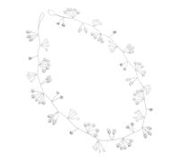 Abaodam 3pezzi Fascia per Capelli da Sposa Strass e Perle Finte di Accessori per Capelli Fatti Mano per Matrimoni e Eventi Formali per Spose e Damigelle d Onore