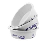Abaodam 3pezzi Fioriera Forma di Ciotola di Ciotole per Fiori Idroponici da Giardino Vaso Decorativo Stampato Rotondo per Vaso per Piante Acquatiche Perforazioni