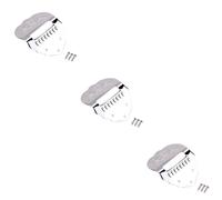Abaodam 3pezzi k Word Scalloped Metal Mandolin Tailpiece Per Mandolino Corde Accessorio Metallo Per Strumento Musicale Finitura Lucida Argento Facile Da Installare e Resistente