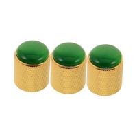 Abaodam 3pezzi Manopole Per Potenziometri in Metallo Design Occhio Di Gatto Per Chitarra Elettrica e Basso Cappucci Per Potenziometri Rotativi Per Sistemi Audio Controllo Del Volume e Tono