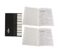 Abaodam 3pezzi Per Libro Notazione Musicale Per Chitarra e Pianoforte Composizione Portatile Spessore Adatto Per Esercizi Musicali e Appunti