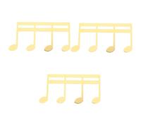 Abaodam 3pezzi Supporto Per Pagine Di Partitura Musicale Metallo Clip Per Libri Musicali Leggero e Pratico Design Creativo Forma Di Nota Adatto Per Qualsiasi Tipo Di Libro e Manuale