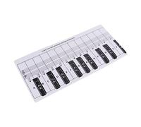 Abaodam 3pezzi Tabella Pratica Per Pianoforte Tasti Per Esercitazioni e Resistente Per Insegnamento e Studio Della Tastiera Supporto Per Principianti