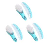 Abaodam 3sets Spazzole e Pettini Per Kit Per Pettine Antistatico Blu Accessorio Per Infantile Favorisce La Circolazione Sanguigna Sviluppo Cerebrale