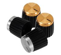 Abaodam 4 Manopole Rotanti Per Potenziometri: Manopole Per Potenziometri Per Il Controllo Del Volume Dell'albero - Tappi Rotanti in Plastica Per Dispositivi Elettronici, Mixer,