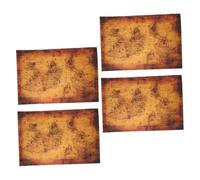 Abaodam 4 Mappe del Pirata per Vintage Dettagliata per Caccia al Avventure Educative e Gioco Gruppo