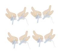 Abaodam 4 Paia Di Guanti Per Neonati Da 0 A 12 Mesi in Materiale Morbido Antigraffio Comodi E Adatti A Maschietti E Femminucce