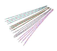 Abaodam 4 paia Lacci per Scarpe Leopardo Riflettenti Stringhe Colorate per Scarpe Sportive Casual Resistenti e Visibili al Buio