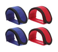 Abaodam 4 Pezzi Cinghie per Pedali Bici Regolabili in Nylon Chiusura Hook And Loop, Fissaggio Sicuro per Allenamento Fitness e Ciclismo, Adatte a Adulti