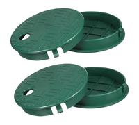 Abaodam 4 Pezzi Coperchio Della Scatola Della Valvola Dell'irrigatore Coperchio Del Coperchio Della Scatola Della Valvola Rotondo Per Il Di Irrigazione Del Giardino Coperchi Delle