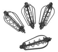 Abaodam 4 Pezzi Gabbie Esche Pesca con Design Cavo per Alimentatore Pesce per Attrezzature Pesca Accessorio Portatile per Richiamo Pesci Spinning