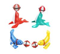 Abaodam 4 pezzi Giocattoli Foca Carica Meccanica Senza Batterie Modelli Realistici per Decorazioni Regali e Bomboniere per Feste Colore Casuale Colore Casuale