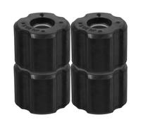 Abaodam 4 Pezzi Kit Cuscinetto Ruota Anteriore per Decespugliatore, PE Nero | Boccola Assale Anteriore, Diametro Esterno 25, 5mm, Montaggio Facile, per Tagliabordi a Benzina