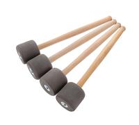 Abaodam 4 Pezzi Mazzette Percussioni con Impugnatura in Legno, Battenti per Grancassa con Testa in Schiuma, Accessori Professionali per Tamburo e Strumenti a Percussione