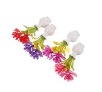 Abaodam 4 Pezzi Miniature Fiori Artificiali con Vaso per Casa delle Bambole Decorazione in Resina Leggera per Giardini Fatati e Artigianato Creativo