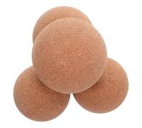 Abaodam 4 Pezzi Palline in Sughero per Trattamento Profondo Tessuti Rilassamento Muscolare e Terapia Fisica Roller per Fasce Muscolari e Yoga Strumento Manuale per Piedi e Corpo