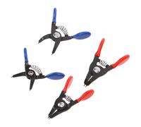 Abaodam 4 Pezzi Pinze per Anelli di Sicurezza Interni ed Esterni Snap Ring Pliers Professionali con Punte Dritte e Piegate Strumenti Resistenti per Riparazioni Auto e Motori