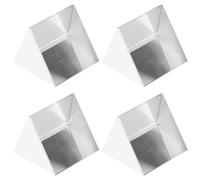 Abaodam 4 Pezzi Prisma Divisore di Fascio 400-1000 Nm in Cristallo per | Dispersione Affidabile, Alta Trasmittanza e Separazione di Polarizzazione, per Ricerca Ottica e Insegnamento
