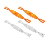 Abaodam 4 Pezzi Riflettore per Raggi di Bicicletta in Plastico per Notte | Design Minimale, Installazione Semplice, Effetto Decorativo, Adatto a Ruota e Portapacchi