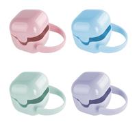 Abaodam 4 pezzi Scatoline Porta Ciuccio in Plastica PP Misura Custodia Portatile per Succhietti e Piccoli Giochi Facile da Pulire e Trasportare Protezione Igienica per Ragazzo Ragazza