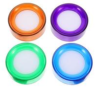 Abaodam 4 Pezzi Spugne Bagnate per Dita per Contare Denaro, Umidificatore Punta Dita in Spugna Plastica per Ufficio Banca, Accessorio per Cassieri e Contabilità Colore Colore Casuale