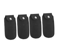 Abaodam 4 Pz Borsa per armonica a 10 fori contenitori conciso Custodia in pelle Bruce borsa armonica contenitore finta pelle Titolare