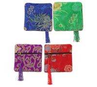 Abaodam 4 Pz Borsa Per Unghie Guzheng Chitarra Per Porta Plettri Per Chitarra Custodia Per Auricolari Per Soldi Custodia Per Nastro a Strisce Per Nail Art Porta Cotone