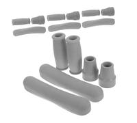 Abaodam 4 Set Accessori per Stampelle con Cuscinetti Sottoascellari Ergonomici Impugnature Antiscivolo e Puntali in Gomma per Bastoni da Passeggio Kit Sostitutivo Pad e Gommini per