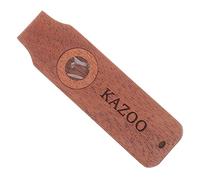 Abaodam 4 Set Di Flauto Kazoo Portatile Per Ragazzi E Ragazze Strumenti Musicali Per Adulti Risonanza in Legno