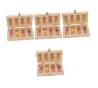 Abaodam 4 Set Scatola Per Denti Da Latte Organizer Per Ricordi Dei Denti Dei Bambini Contenitore Dei Denti Porta Denti Per Bambini Caso Di Denti Da Latte Portadenti Persi Bicchiere