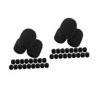 Abaodam 40 Pezzi Microfono Parabrezza Microfono Da Bavero Parabrezza Microfono Da Bavero Copri Spugna Copri Antivento Per Microfono Con Cuffia