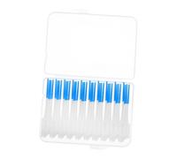 Abaodam 40 Pezzi Spazzolino interdentale strumenti per la pulizia dei denti spazzolino da denti stuzzicadenti per la pulizia dei denti scegliere i denti strumenti dentali Gel di silice Blu