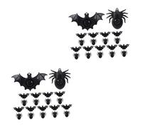 Abaodam 40 Pz fischio del ragno fischio di applauso fischi degli allenatori Giocattolo divertente per bambini Giocattolo e decorazione fischietti di festa giocattolo con fischietto Black