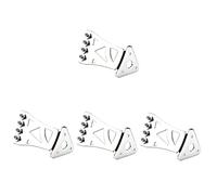 Abaodam 4pezzi Banjo String Tailpiece Cromato Accessorio Decorativo Per Banjo Corde Facile Da Installare e Per Amanti Della