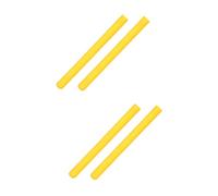 Abaodam 4pezzi Copridita Silicone Per Bacchette Batteria Set Riduzione Del Per Pratiche Silenziose Compatibile Batteria Portatile Colore Giallo